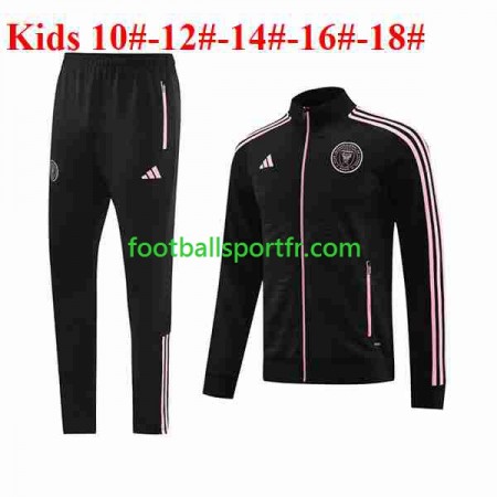 Inter Miami Enfant Ensemble Vestes d'entrainement Noir 2023-2024